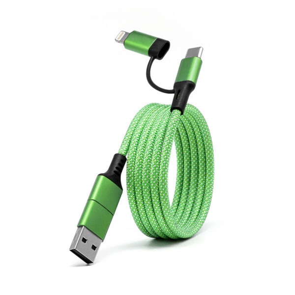 Magnetic USB-C Fast Charging Cable 60W Spiral Design Braided Custom Logo for iPhone Android Travel Durable Multi-Device​ - Image 4