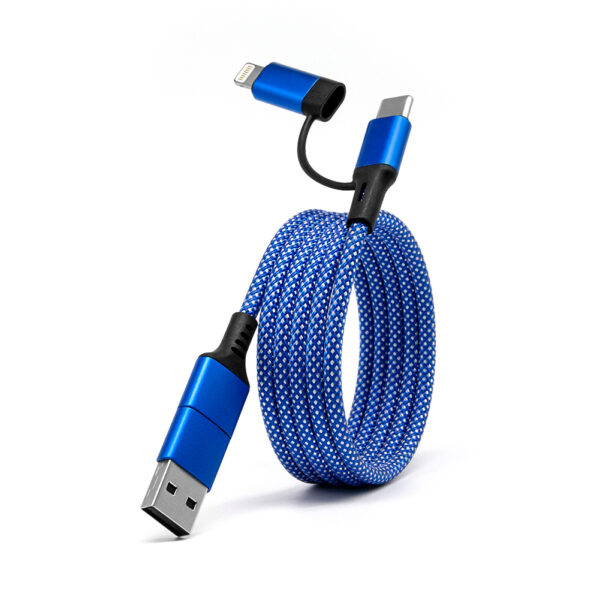 Magnetic USB-C Fast Charging Cable 60W Spiral Design Braided Custom Logo for iPhone Android Travel Durable Multi-Device​ - Image 5