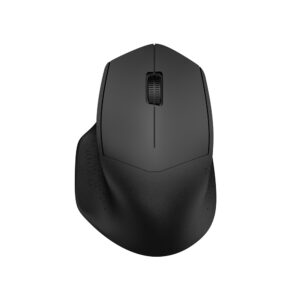 Wireless Ergonomic Mouse Rechargeable Silent Click with Anti-Slip Grips Hexagon Texture 3-Device Bluetooth for Office Gaming Black White Gradient Blue​