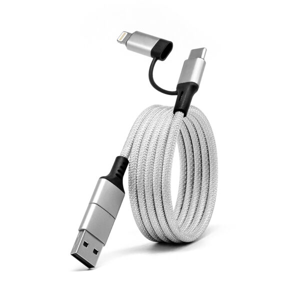 Magnetic USB-C Fast Charging Cable 60W Spiral Design Braided Custom Logo for iPhone Android Travel Durable Multi-Device​ - Image 2