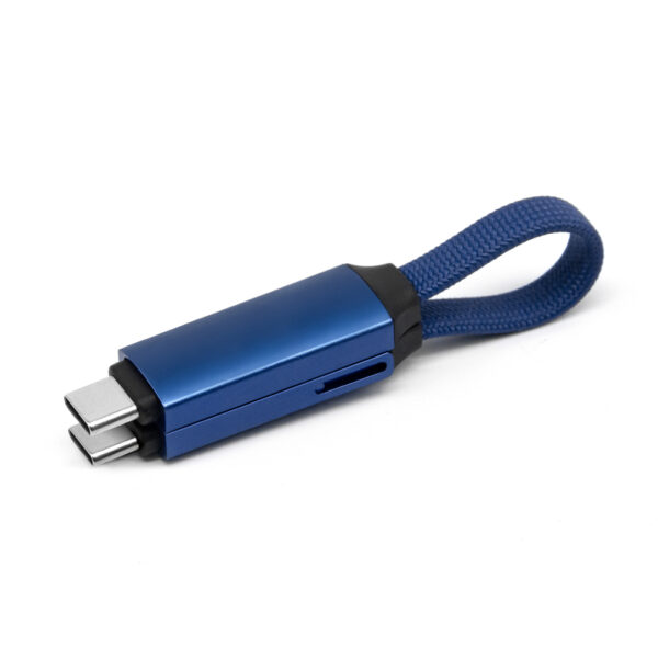 Magnetic Keychain USB-C Cable 100W PD Fast Charging with LED Display Phone-to-Phone Charging Adjustable Length Braided Aluminum Alloy for Travel Office 4 Colors​​ - Image 3