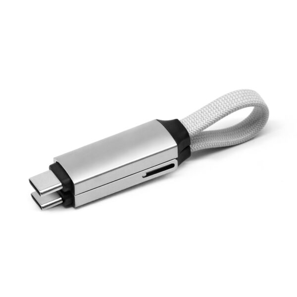 Magnetic Keychain USB-C Cable 100W PD Fast Charging with LED Display Phone-to-Phone Charging Adjustable Length Braided Aluminum Alloy for Travel Office 4 Colors​​ - Image 4