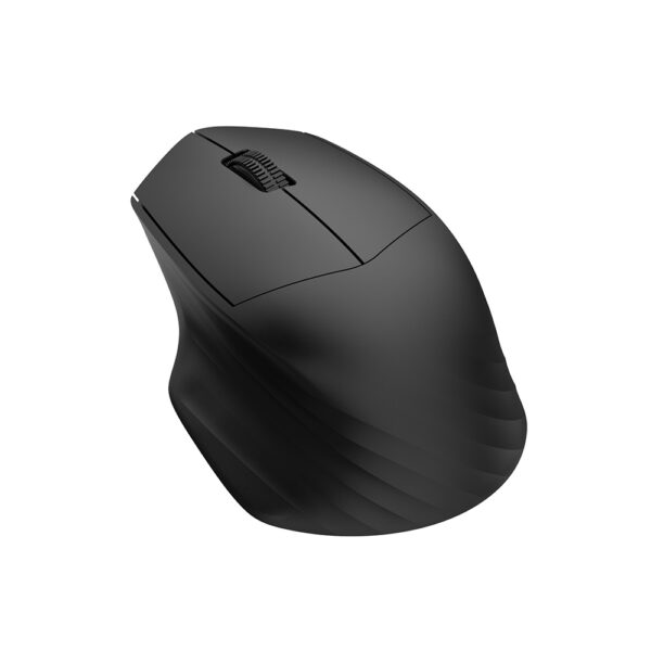 Wireless Ergonomic Mouse Rechargeable Silent Click with Anti-Slip Grips Hexagon Texture 3-Device Bluetooth for Office Gaming Black White Gradient Blue​ - Image 2
