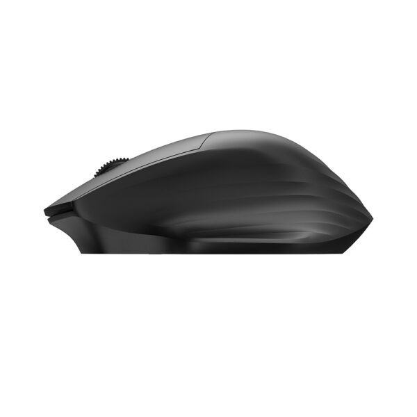 Wireless Ergonomic Mouse Rechargeable Silent Click with Anti-Slip Grips Hexagon Texture 3-Device Bluetooth for Office Gaming Black White Gradient Blue​ - Image 3