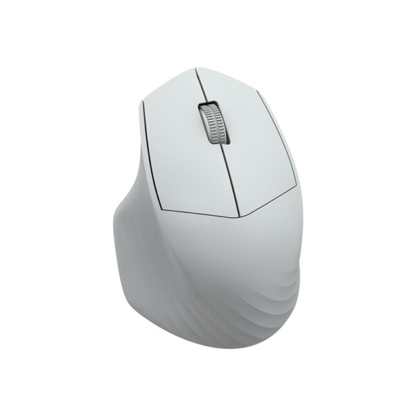 Wireless Ergonomic Mouse Rechargeable Silent Click with Anti-Slip Grips Hexagon Texture 3-Device Bluetooth for Office Gaming Black White Gradient Blue​ - Image 4