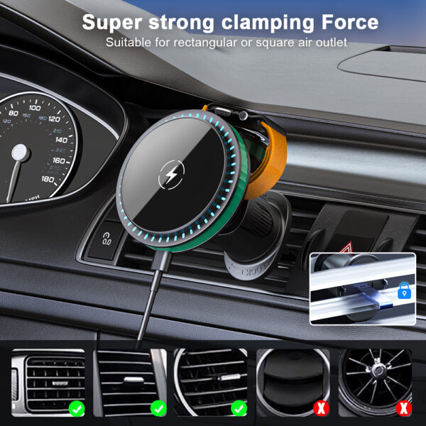 H141+G26-Universal Car Air Vent Phone Mount - Image 4