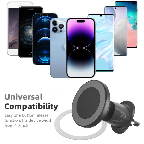Universal Car Air Vent Phone Mount - 360° Adjustable Dashboard Holder with Overload Protection for 4-7" Smartphones​ - Image 6