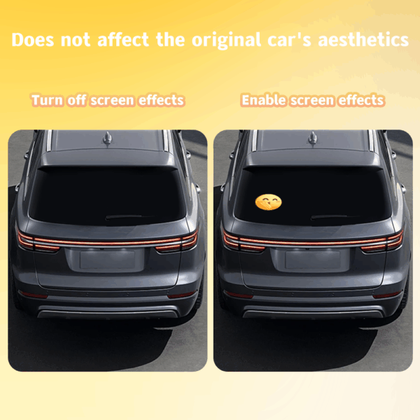 LED Car Display Bluetooth-Controlled Emoji & Safety Signs for All-Weather Vehicles​​ - Image 2