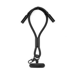 Adjustable 17-25cm Fast Charging Lanyard Braided Type-C Cable 60W for iPhone Android Laptop 5 Colors Travel Gym Office​