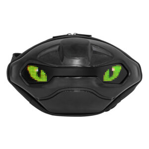 Black Mamba Smart Satchel LED Dynamic Screen Anti-Theft Bag with Waterproof ABS/PC Design & Bluetooth App Control​